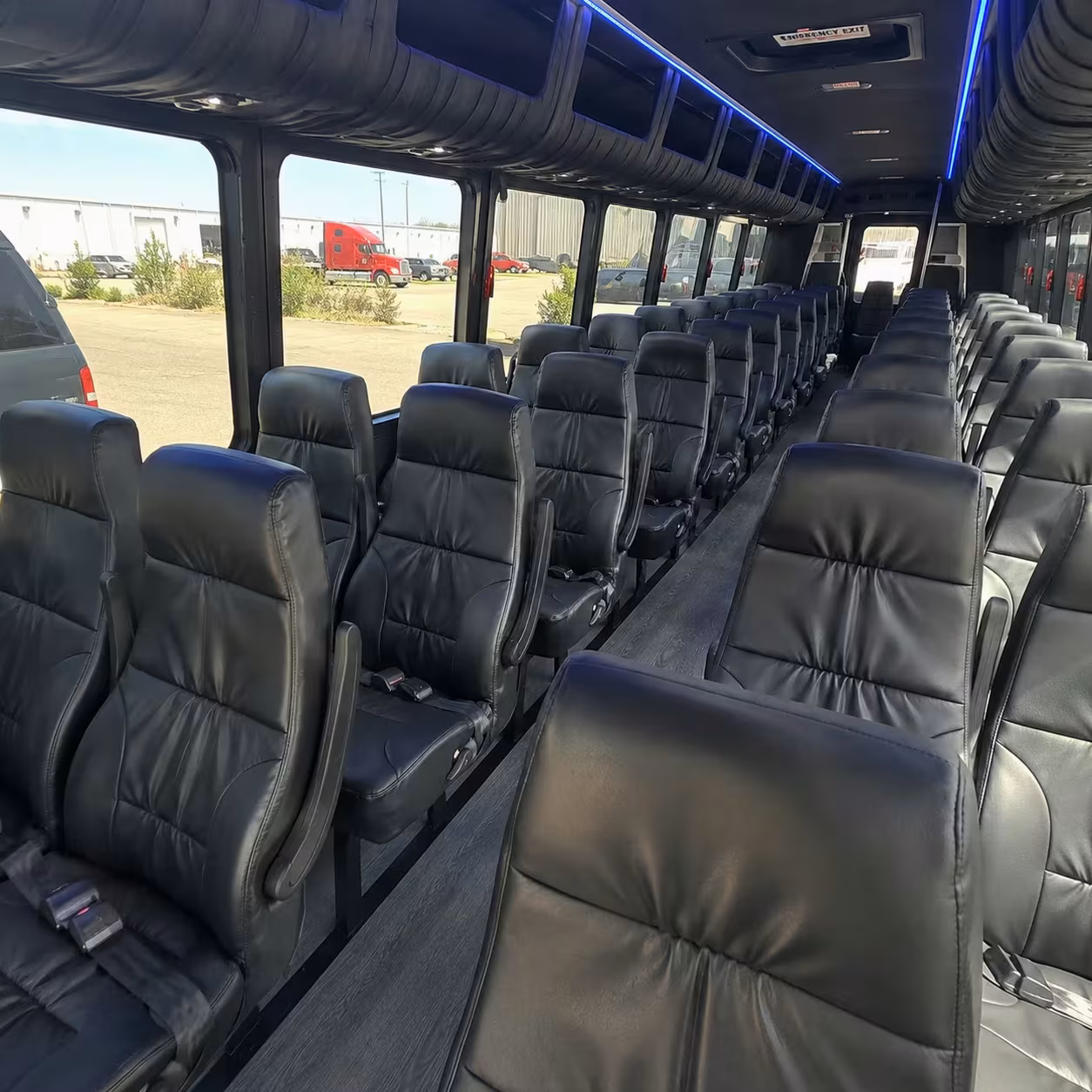 25 passenger minibus interior