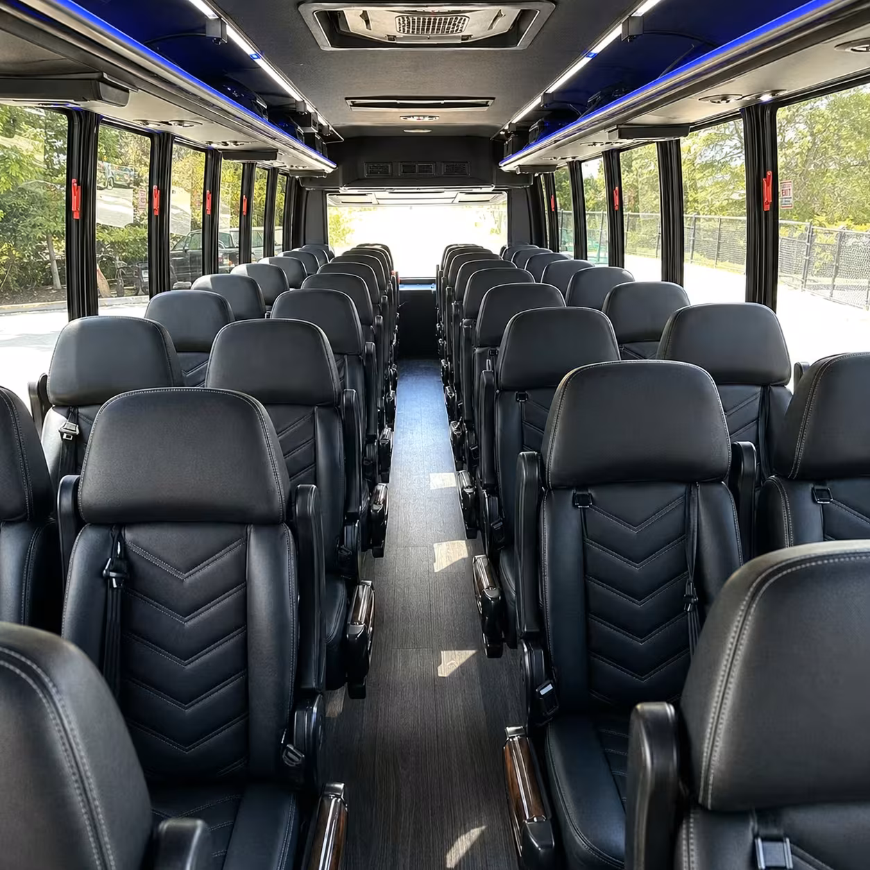 28 passenger minibus inside